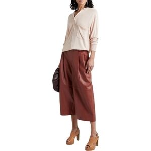 EQUIPMENT Adit Long Sleeve Polo Shirt, Size Medium, Blush, NWT